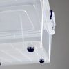 Tároló doboz tetővel átlátszó 80L gurulós Clear 30168