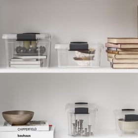 Tároló doboz tetővel átlátszó 10,5L Lock&Keep 33114