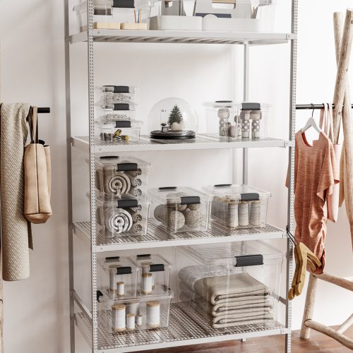 Tároló doboz tetővel átlátszó 10,5L Lock&Keep 33114