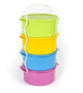 Ételhordó 4 részes 4x1,5L színes 52S