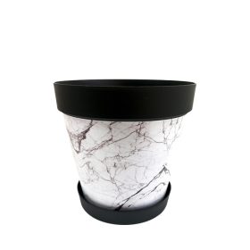 Kaspó alátéttel 15L márvány mintás 425