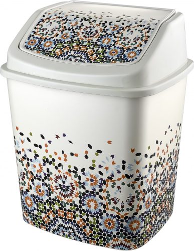 Szemetes billenős dekoros 5L 341