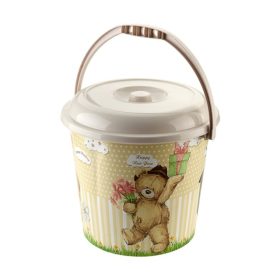 Vödör tetővel 14L gyerek mintás 258