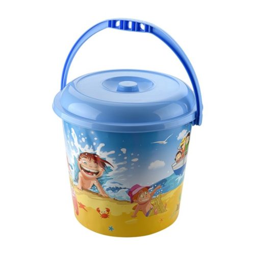 Vödör tetővel 14L gyerek mintás 258