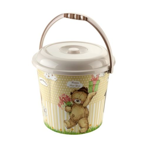 Vödör tetővel 14L gyerek mintás 258