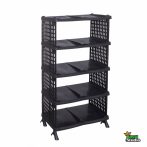 Cipőtároló 4 szintes rattan hatású 46,5x31x86,5cm 120