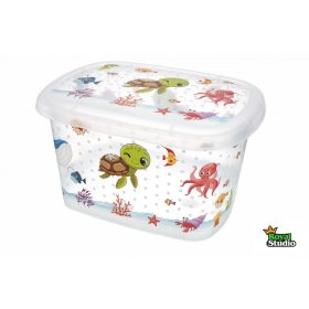 Tárolódoboz gyerek mintás 17L áttetsző 253