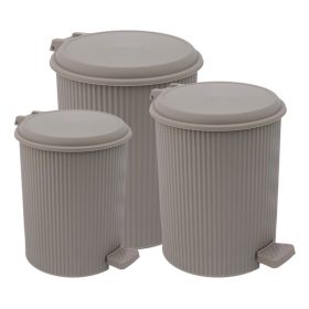 Szemetes szett pedálos 3 részes 6/11/20L Nostalgia N320