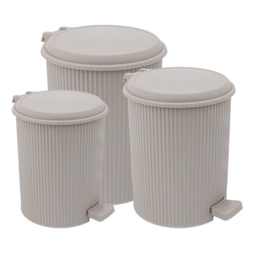 Szemetes szett pedálos 3 részes 6/11/20L Nostalgia N320