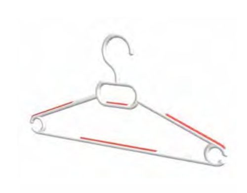 Vállfa 6db csúszásmentes rátéttel ZP-328