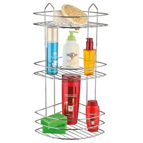 Zuhanypolc, fürdőszobai 3 szintes sarok króm 71301