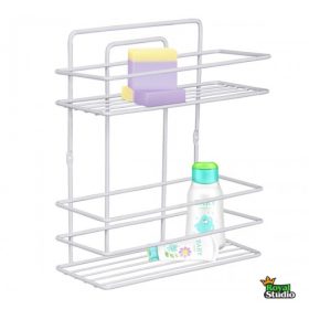 Zuhanypolc, fürdőszobai 2 szintes fehér 71309