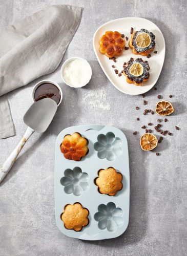 Szilikon sütőforma szett virág muffin fánk 6db 30010-2