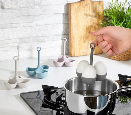 Szilikon tojásfőző-tartó 3db 30104