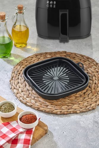 Szilikon airfryer betét szögeletes összecsúkható sl-3251