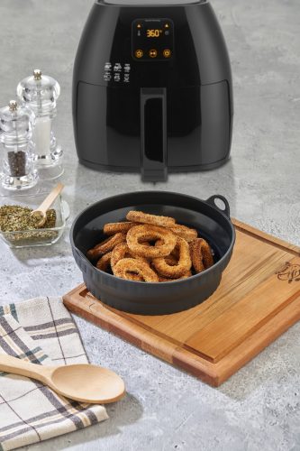Szilikon airfryer betét kerek összecsúkható SL-3252