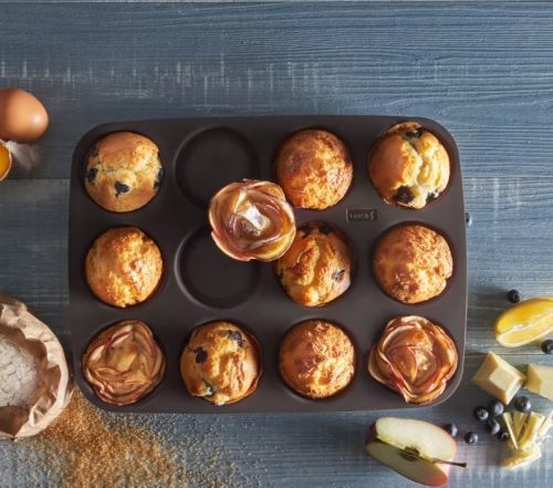 Szilikon sütőforma muffin 12db 37002