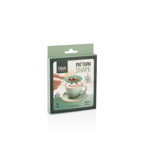 Cappuccino díszítő sablon L-00556