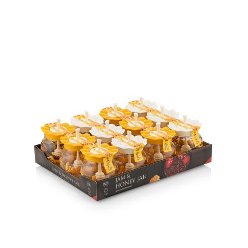 Méztartó üveg csurgatóval 370ml C-00180