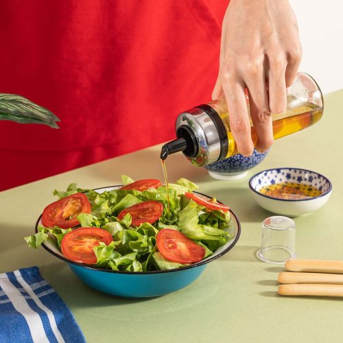 Olaj és ecet kiöntő üveg Premium 245ml C-00338