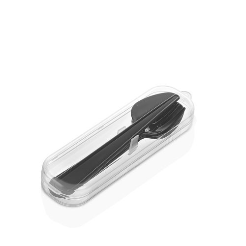 Evőeszköz szett műanyag tartóban L-00906