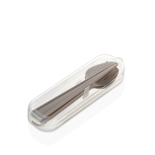 Evőeszköz szett műanyag tartóban L-00906