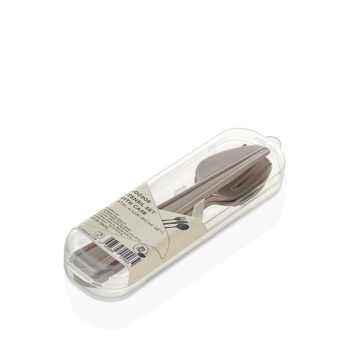 Evőeszköz szett műanyag tartóban L-00906