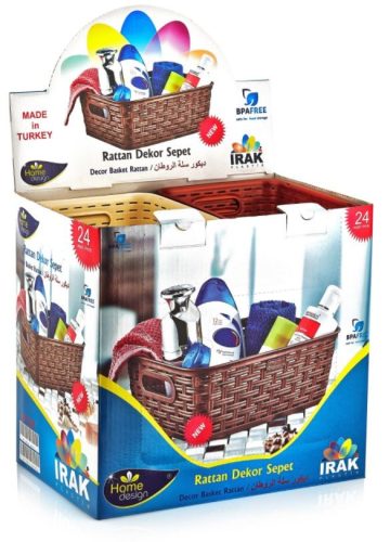 Tároló kosár rattan 2,5L 25,5x20x9,0cm SP-230