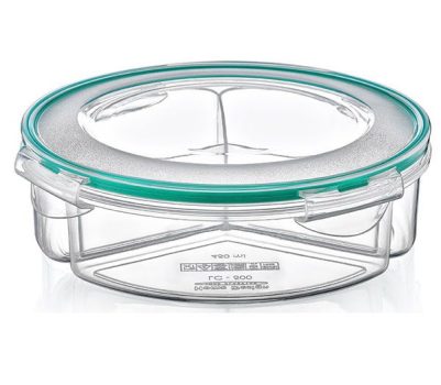 Ételtároló I 3r. Osztott Kerek 3x0,45L 21x6,0cm LC-500
