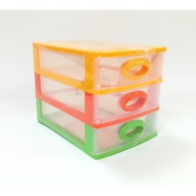 Fiókos tároló 3 fiókos 27x19x20cm DW-110