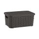 Tároló kosár I tetővel Rattan 5,0L 19,5x28x12,5cm SP-290