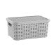 Tároló kosár I tetővel Rattan 5,0L 19,5x28x12,5cm SP-290