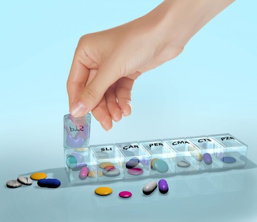 Gyógyszeres doboz (hetente) 3,5x17x2,5cm TV-255