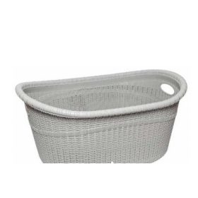 Ruháskosár kötött mintás szürke 35L LA-530