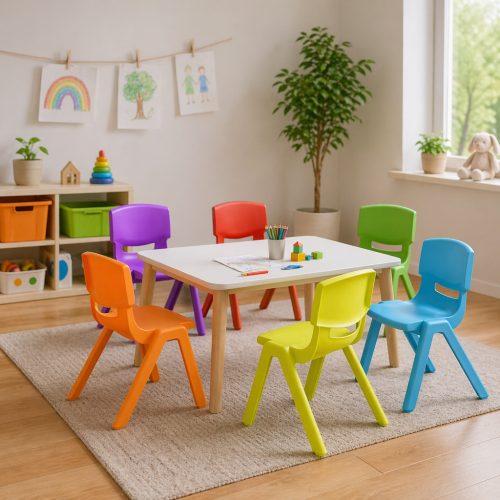 Gyerekszék 33x25x48cm narancssárga CM-500