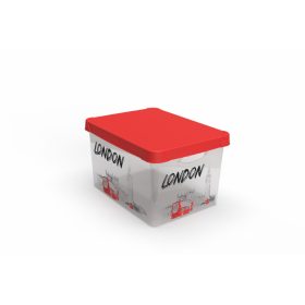 Tároló doboz tetővel 17L London