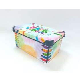 Tároló doboz tetővel 5L Back to school