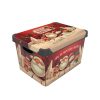 Karácsonyi mintás tároló doboz 20L AKCIÓ