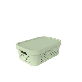 Tároló doboz tetővel zöld 11L