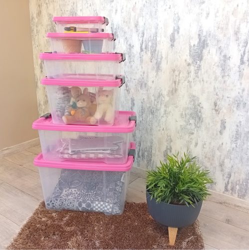 Tároló doboz tetővel átlátszó Q-lear 3,5L