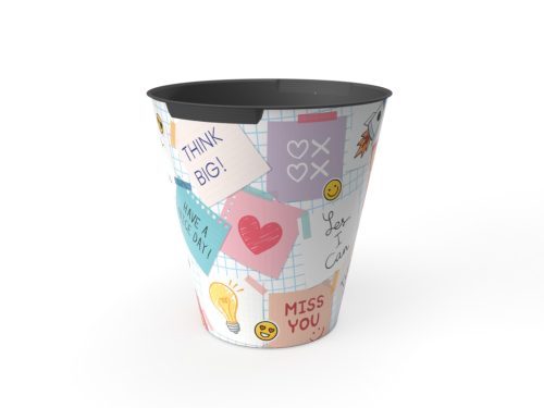 Papírkosár 10L 27x28cm különféle dekor