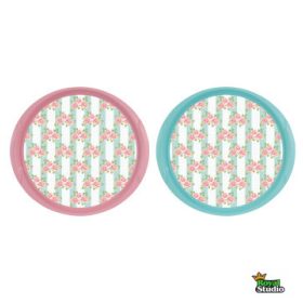 Tálca kerek apró rózsa 161061-802