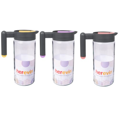 Kancsó üveg színes műanyag tetővel 1,46L 111102-580