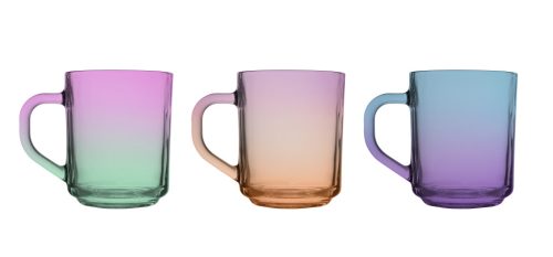 Bögre üveg színes 246ml 131563-005