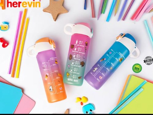 Kulacs mértékjeles kék lila 750ml 161686-175