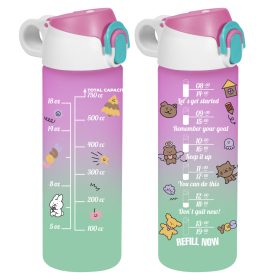 Kulacs mértékjeles rózsaszín zöld 750ml 161686-176