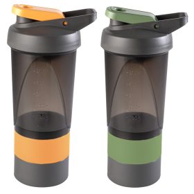 Kulacs & shaker 500ml zöld sárga 161882-150