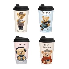 Kávéspohár tetővel műanyag 340ml 161912-000