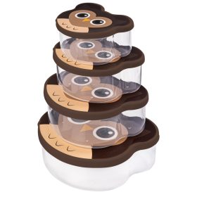 Ételtároló szett 4db baglyos 162270-001