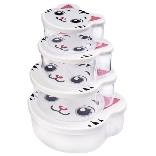 Ételtároló szett 4db cicás 162270-002